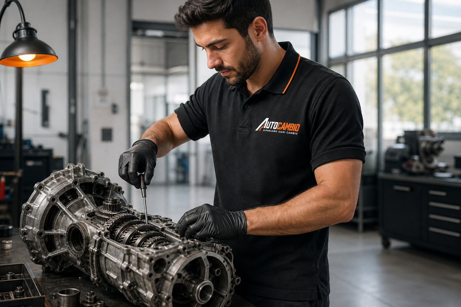 Tecnico Autocambio al lavoro